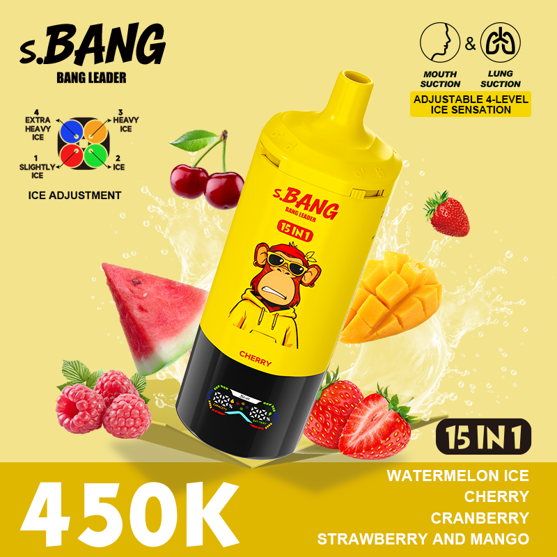 Bang 450K Puffs 15-in-1 Prefilled Vape | 15 Flavors, Rechargeable