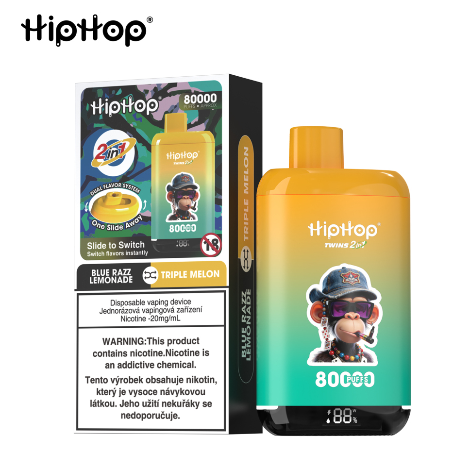 HIPHOP 80k Puffs Prefilled Vape | Rechargeable